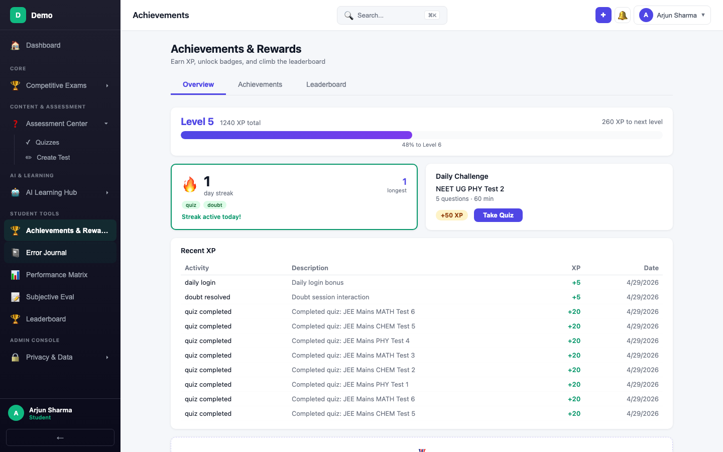 screenshot - B2B Gamification
