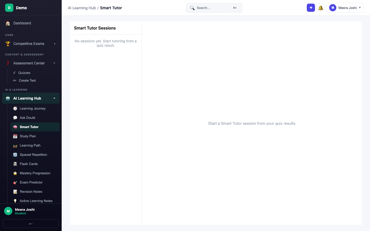 screenshot - Smart Tutor