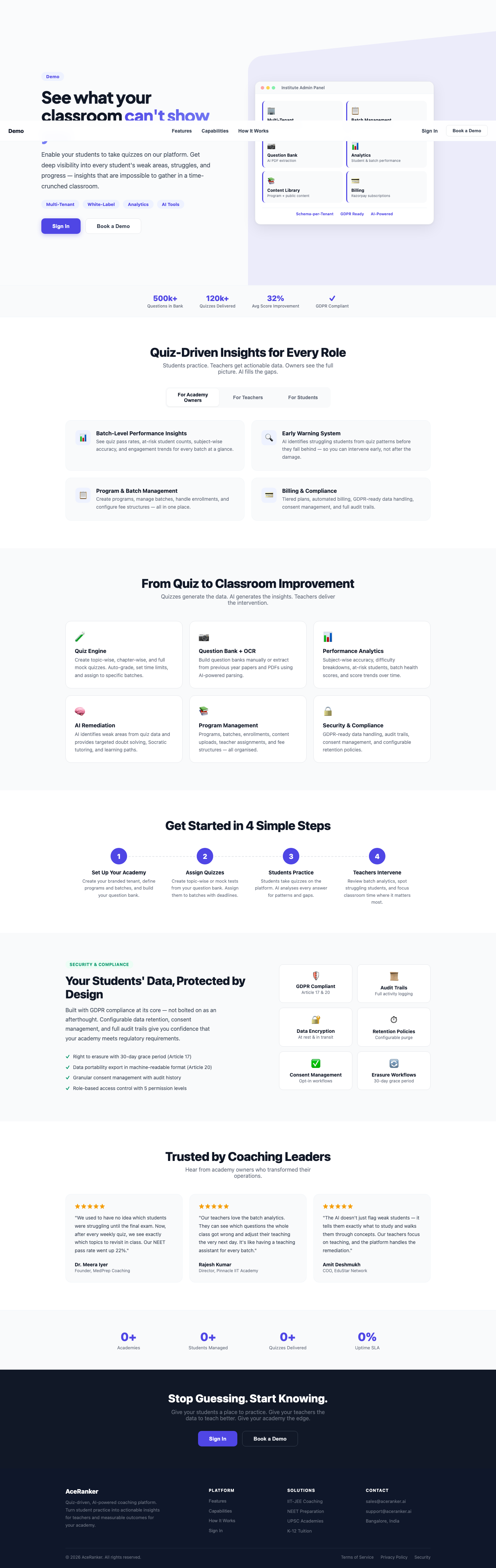 screenshot - Recent Quizzes