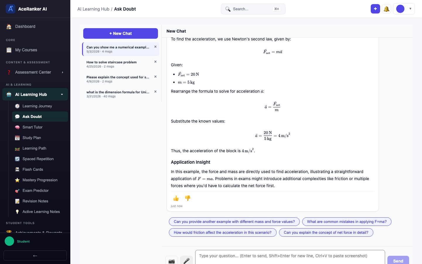 screenshot - Session History
